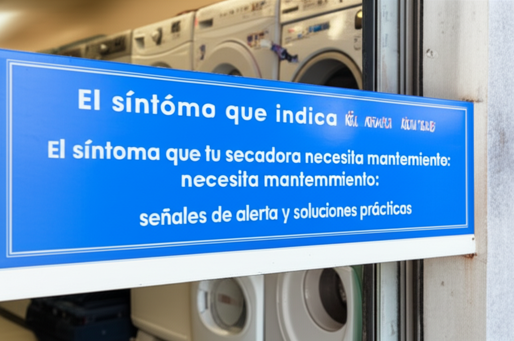 El síntoma que indica que tu secadora necesita mantenimiento: señales de alerta y soluciones prácticas 1 1755714704